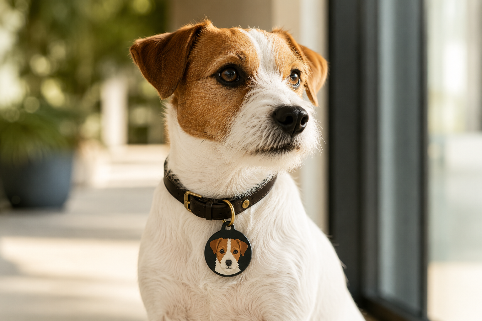 Dog wearing MusoTag