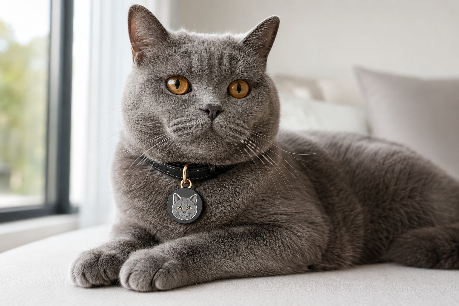 Cat wearing MusoTag
